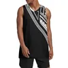 Men's Tank Tops Polynesian Tribal Pohnpei Totem Tattoo Prints Trading Adult Sports Pinnie Scrimmage Training Vest Team Event Mesh Light