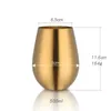 Mugs 500ml Stainless Steel Beer Gold Wine Tumbler Cups for Cocktail Coffe Cup Metal Drinking Mug Bar Drinkware Coffee 231123