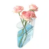 Vases Acrylique livre fleur Vase artistique décoratif clair Pot de fleur conteneur il mystère de la croissance livre Vases maison chambre décor 230422