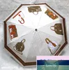 Parapluies d'extérieur de luxe à la mode, parapluie pliant imprimé de styliste, résistant à la pluie, résistant à l'écran solaire, cadeau pour femmes, vente en gros