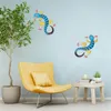 Wall Stickers Wrought Iron Gecko Decoration Metal Lizard Pendant Ornament For Home Garden2755