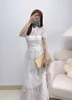 Casual Dresses Authentic NWT Self Portrait Camellia Crystal Embellished Lace Midi Dress