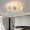 Tavan Işıkları Modern Fan LED Işık ve Uzaktan Kumanda Ev Oturma Odası Yatak Odası Çatı Akrilik Avize 2023 TREND