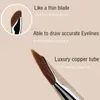 Makeup Brushes Eyeliner Brush Eyebrow Sickle Knife Edge Liquid Ultra Thin Fine Oblique Angle Flat Head Eye Brow