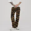 Men's Jeans 2023 Fashion Tassel Camouflage Streetwear Men Grunge Pants Y2K Clothes Hip Hop Straight Long Trousers Pantalon Homme