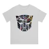 T-shirts pour hommes Transformer Robot T-shirt créatif pour hommes Autobot Logo Col rond Chemise en polyester Cadeaux d'anniversaire distinctifs Tops