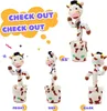 Christmas Toy Supplies Talking Cow Singing Dancing Interactive Toy Repeats What You Say Electric Shaking Cute Plush Toy Birthday Christmas Festival 231124