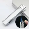 새로운 도착 정품 Aomai Compact Jet Butane 라이터는 부탄 토치 바람 방지 라이터 녹색 불꽃 패션 남성과 여성 조명 LL을 볼 수 있습니다.