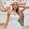 Wedding Dress Fashion Halter Short Reception Dresses Glitter Tulle A-line Mini Summer Bride Gown Appliqued Little White