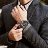 Montre d'affaires pour hommes amoureux montres mécaniques pour hommes montre étanche en acier inoxydable avec fonction phosphorescente