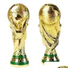 Arts and Crafts European Golden Football Trophy Gift World Soccer Trophies Mascot Home Office Dekoracja