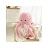 ぬいぐるみのぬいぐるみhy wy toy octopus 80cm動物の枕枕クリスマスギフトイカ人形ドロップ配達玩具ギフトdhwbu