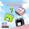 TWS Bluetooth headphone M97 Model Wireless Earphone Transparent Shell In-ear Earphone LED display Two Earbuds with built-in Microphone high Quality Headphone