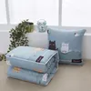 Blankets 2 In 1 Cushion Travel Portable Nap Pillow Blanket Quilt Foldable Square Sofa Bedding Office Car Home Decoration 231124