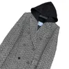 Женские куртки Дизайнерские осенние и зимние новые британские стили с узором «елочка» Поддельные два съемных свитера Шляпа Пальто средней длины HZY8