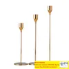 Goud Messing Metalen Kandelaars Eenvoudige Gouden Bruiloft Decoratie Bar Party Woonkamer Decor Home Decor Kandelaar ZZ