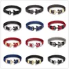 MKENDN Âncora Pulseiras Homens Dupla Strand Náutica Sobrevivência Corda Paracord Pulseira Mulheres Preto Aço Inoxidável Esporte Fivela 220726