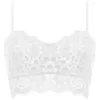 Women's Tanks Solid Lace Floral Unpadded Bralette Bra Bustier Crop-Tops Cami Tank S-XL