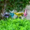 Vases Lovely Glass Waterer Self Watering Globes Bird Shape Hand Blown Clear Aqua Bulbs Plant Mushroom Design279O