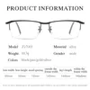 Sonnenbrillenrahmen Halbrandloser optischer Brillenrahmen für Herrenbrillen, verschreibungspflichtige Brillen mit Rezeptlegierung, flexible Brillen 231123
