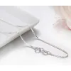 35-80cm 1mm Thin Real Pure Solid 925 Sterling Silver Box Chain Necklace For Women Men Kids Girls Necklaces Jewelry Kolye Collare