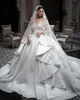 Ruches rok baljurk trouwjurken voor vrouw 2024 glanzende pailletten lieverd sexy bruid jurk op maat gemaakt