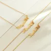Colliers pendentifs Personnalisé papillon nom collier femmes étanche en acier inoxydable personnalisé pendentif chaîne personnalisé bijoux cadeau d'anniversaire 231124