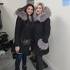 Dames Donsparka's MaoMaoKong Natuurlijk Echt Bont Jas Met Capuchon Zwart Waterdichte Vrouw Winter Warme Jas Luxe Vrouwelijke Kleding 231123