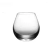 Copos de vinho Home Drinkware Tumbler Vidro de uísque com suporte de madeira para licor Bourbon 350ML Copo sem chumbo