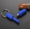 Smoking Pipes Cigar hole opener portable cigar drilling hole opener rubber travel keychain cigar tool