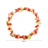 Faux Floral Verdure 50Pcs Collier de Couronne de Fleurs Hawaïennes Décor de Déguisement Hawaii Beach Party Fleurs Artificielles Décoration de Porte Guirlande de Noël 231123