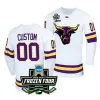 Hóquei universitário veste NOVO Hóquei universitário veste Minnesota State 2022 NCAA Frozen Four Hockey Jersey 13 Brendan Furry 14 Ryan Sandelin 15 Julia