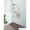 Hooks & Rails Hooks Entryway Wall Mounted Wire Stainless Steel Hat Wig Hanger Stand Display Rack1822078 Drop Delivery Home Garden Hous Dhn48