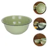 Bowls Retro Enamel Basin Vintage Style Bowl Mixing Soup Enamelware