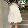 Röcke Plissee Frauen Hohe Taille Sommer Knielänge Adrette Harajuku Y2k Street School Cosplay Casual Female Faldas 230424