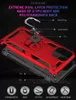 Shockproof Armor Kickstand Phone Cases For iPhone 14 13 12 mini 11 Pro XR XS Max Magnetic Finger Ring Anti-Fall Mobile Back Cover