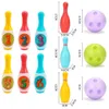 Novel Games Bowling Set Education Toys for Kids Toddlers Animal Number Learning Indoor Outdoor Sports for Baby Gift 231124