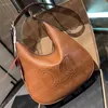 Grote Hobo Bag Designer Heloise Portemonnee Zacht Leer Vrouw Handtassen Brief Reliëf AVA Hobos Schoudertassen Grote Crossbody Tas