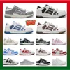 NUOVE AMIRIis SKEL TOP HI Sneakers Runner Donna Uomo Sneakers basse in pelle con osso Scheletro per uomo Novità Blu Rosso Bianco Nero Verde Scarpe da allenamento per esterni