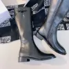 Balennigaa Bottes de créateurs rondes balnicasse Balenicass les plus haute qualité talons chunky talons en cuir de mode