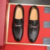 9 Modell toppkvalitet italienska män klädskor äkta läder slip på bröllop kontor party designer klänning skor loafers moccasins bruna svarta formella oxford skor