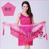 Scene Wear Female Belly Dance Hip Scarf Midje kedja Öva Tassels Triangel Thanddukskläder Wild