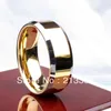 Wedding Rings Buy Discount Price USA Selling 7MM Men&Womens Golden Two Tone Beveled Classic Tungsten