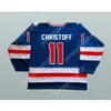 Personalizado STEVE CHRISTOFF 1980 MILAGRE NO ICE TEAM EUA 11 JERSEY DE HÓQUEI NOVO Top Costurado S-M-L-XL-XXL-3XL-4XL-5XL-6XL