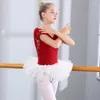 Palco desgaste profissional ballet saia crianças meninas cintura elástica 4 camadas malha tule crianças prática gaze dura