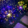 Solar Fireworks Lights Outdoor Waterproof Waterproof LED Copper Drut Lampy podłogowe Dekoracja ogrodu Ogród Ogród otoczkowy