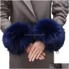 Fingerless Gloves Fingerless Gloves Women Faux Fur Cuffs Wristband Winter Warmer Arm Wrist Raccoon Sleeve Fluffy Oversleeve Drop Deliv Dhnxz