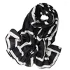 Halsdukar 2023 reser tunt sjal med axelkuddar för dubbel användning och damer höst vinter högklassig