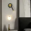 Настенный светильник Nordic Light Luxury Iron Art Декоративный подходит для спальни Изголовье кровати Балкон Коридор Прихожая Украшение
