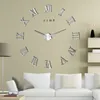 Zegary ścienne specjalne oferta 3D Big Acryl Mirror Zegar ścienny DIY Kwarc Watch Still Life Clocks Nowoczesne dekoracje domowe naklejki na salon 231123